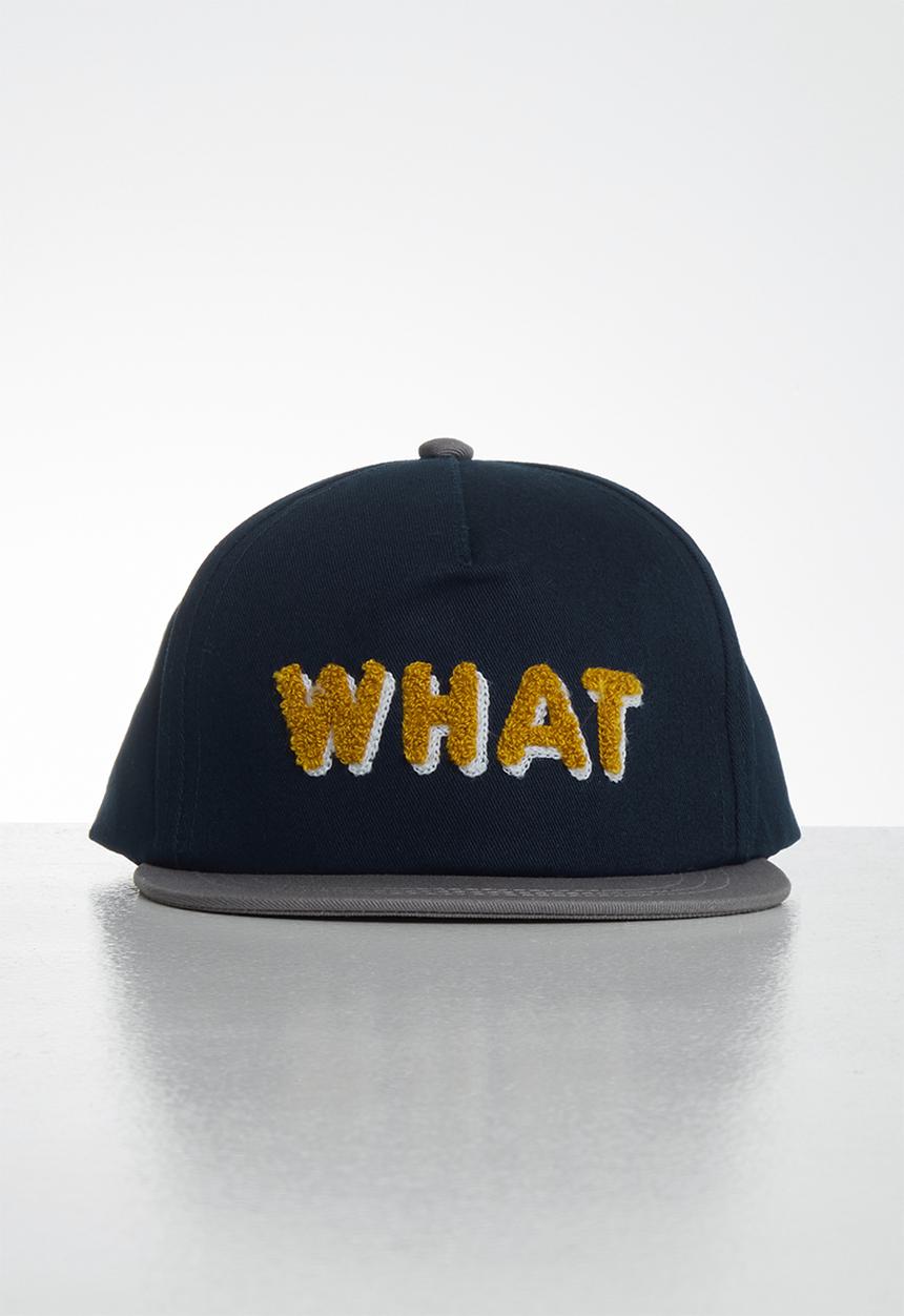 MINOTI - Boys navy 'what' cap - navy