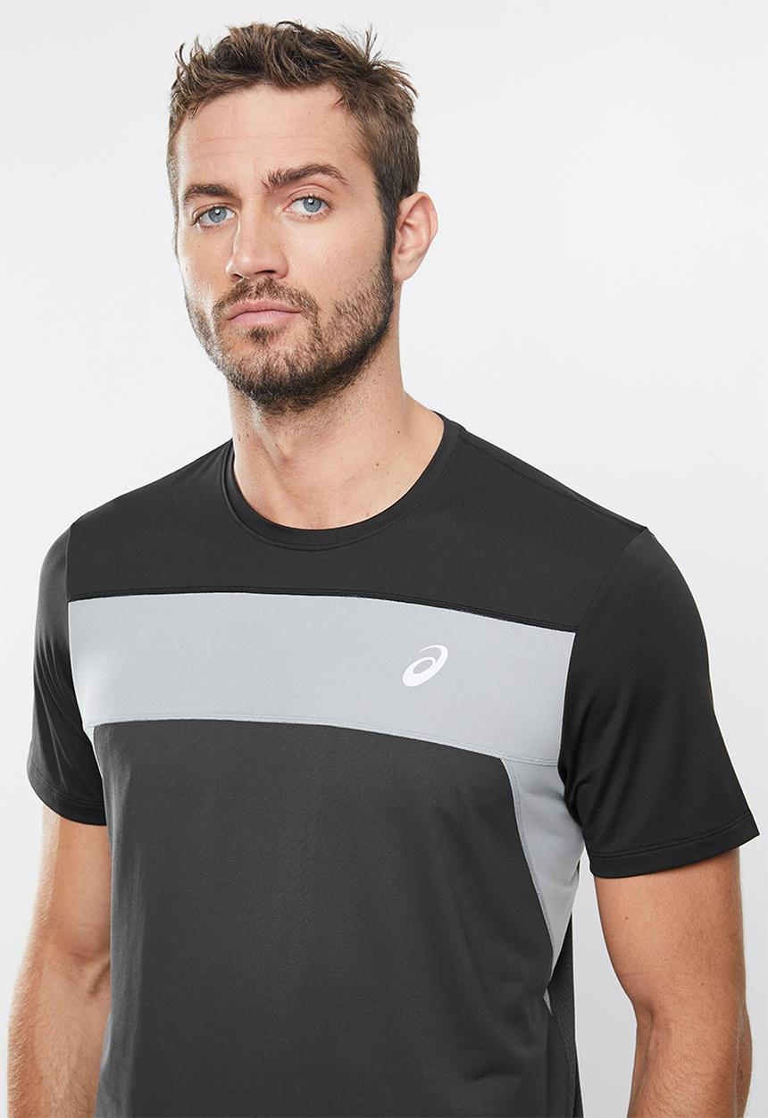 ASICS - Race ss top - black & grey