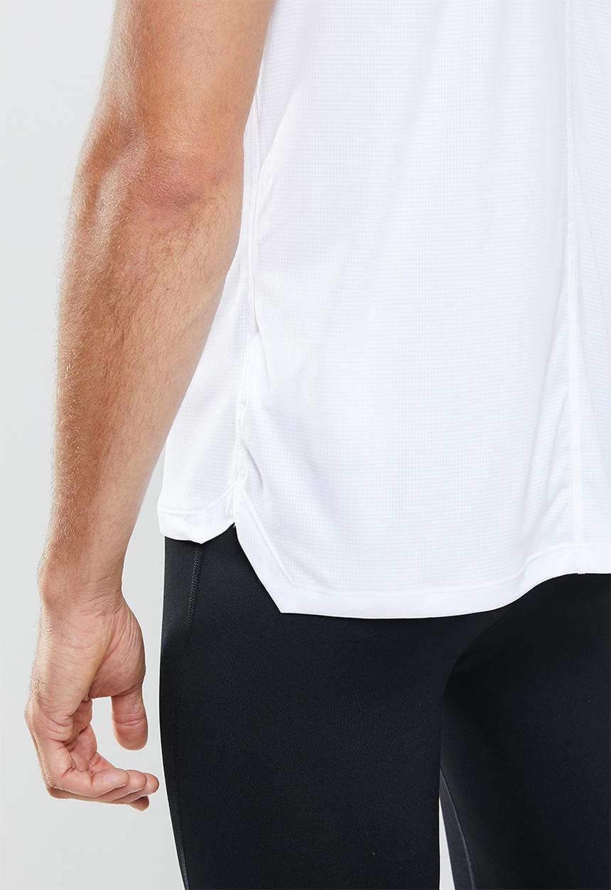ASICS - Silver ss top - white