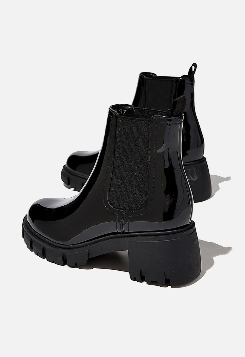 Cotton On - Kaia combat gusset boot - black