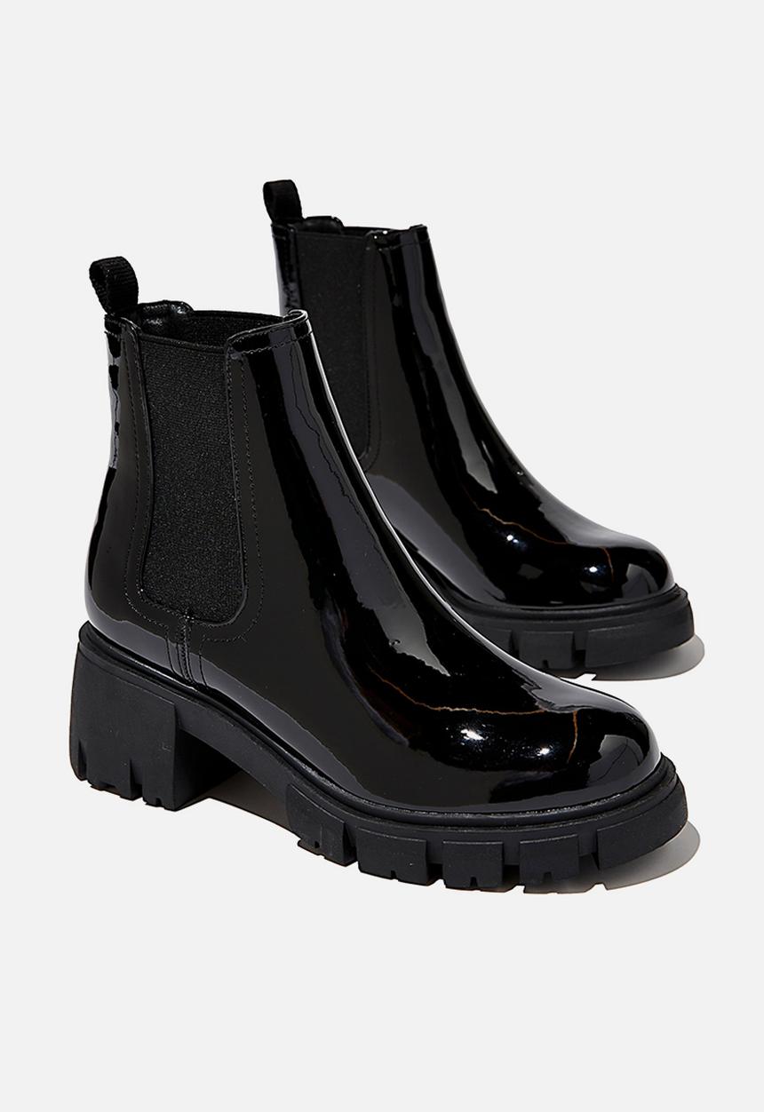 Cotton On - Kaia combat gusset boot - black