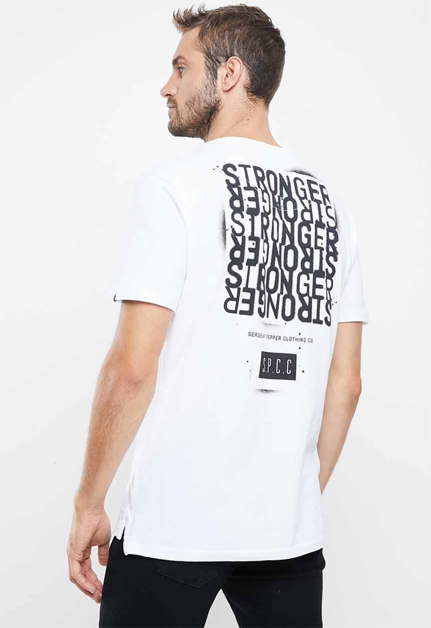 S.P.C.C - Blackburn straight hem tee - white