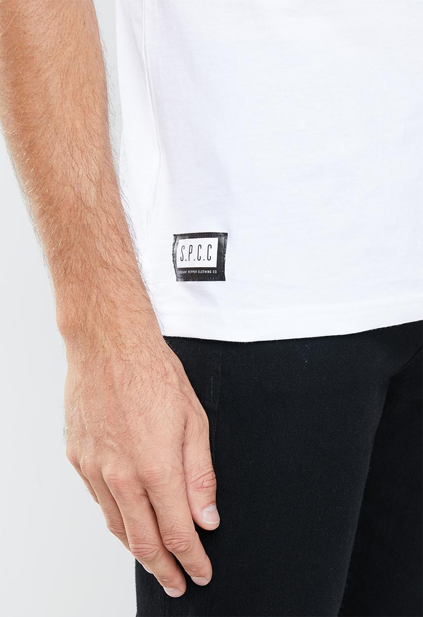 S.P.C.C - Blackburn straight hem tee - white