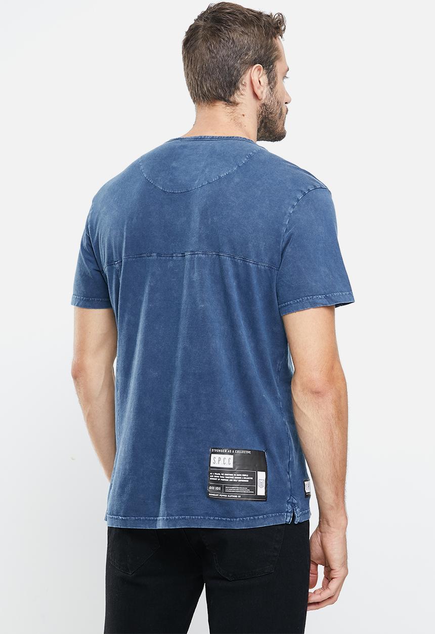 S.P.C.C - Chaney straight hem tee - blue