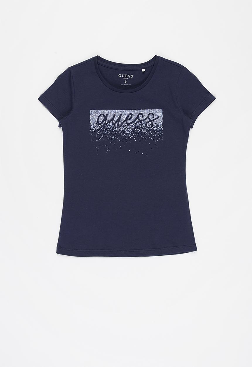 GUESS - Girls tam glitter tee - blue