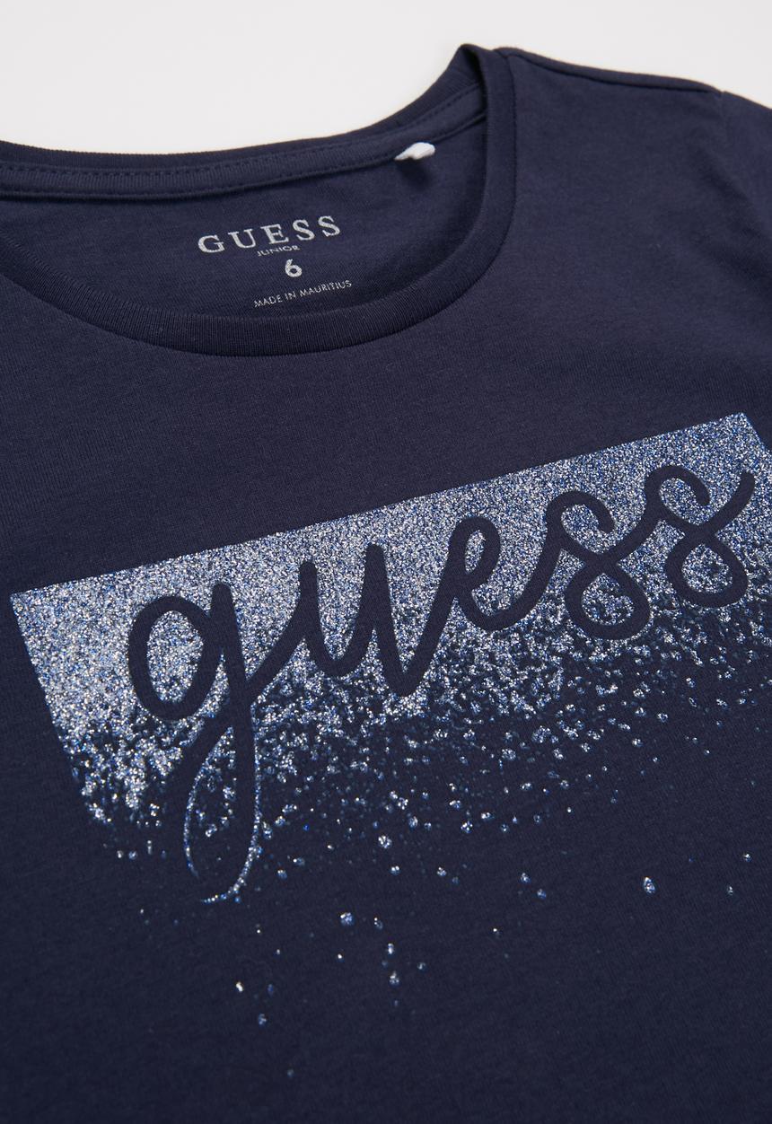 GUESS - Girls tam glitter tee - blue