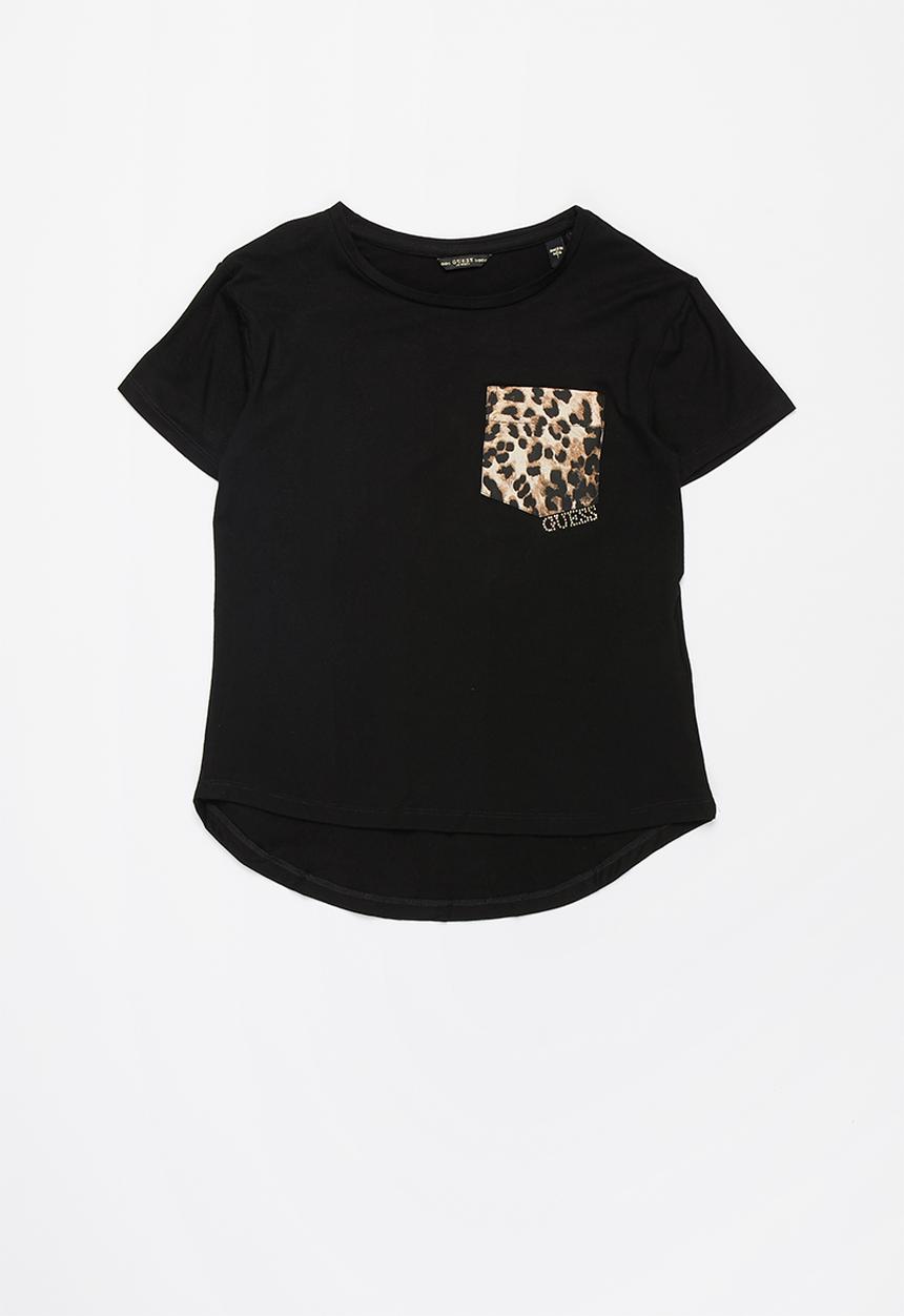 GUESS - Girls guess tee with pocket - black