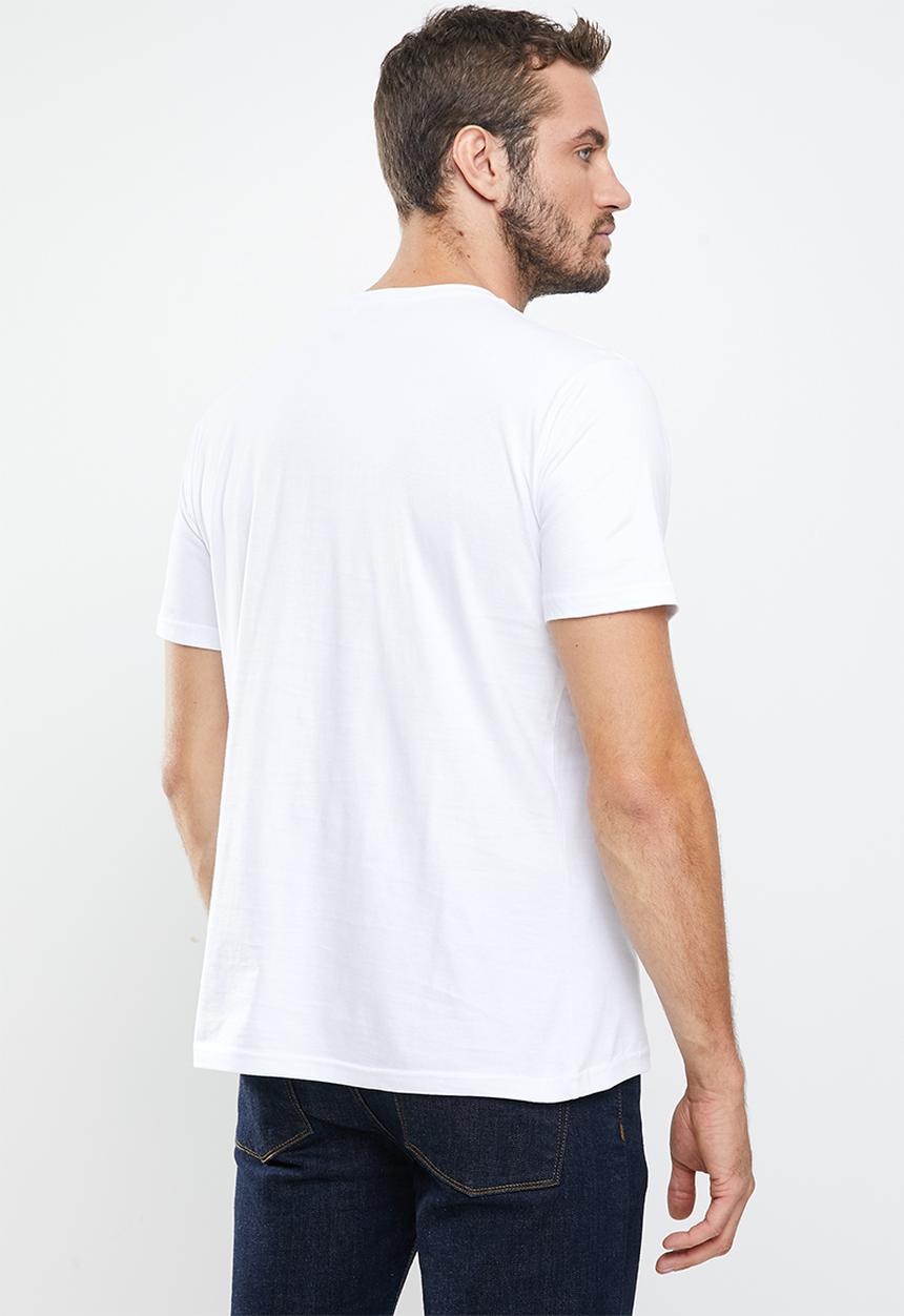 Ben Sherman - 1/4 target tee - white