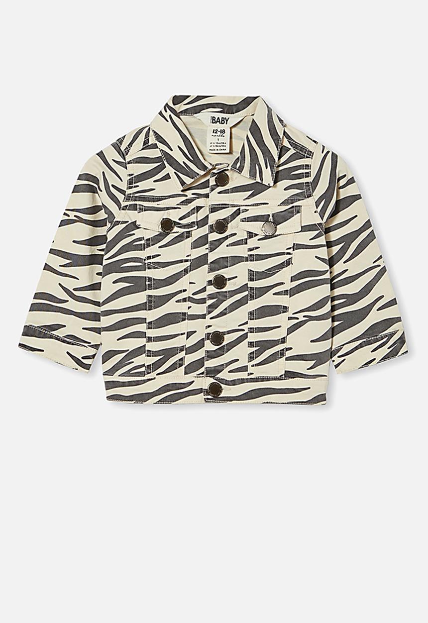 Cotton On - Ellen jacket - dark vanilla/marty zebra