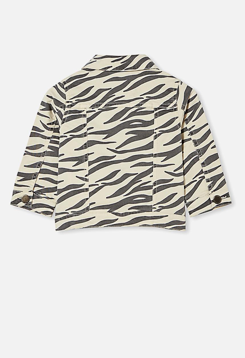 Cotton On - Ellen jacket - dark vanilla/marty zebra