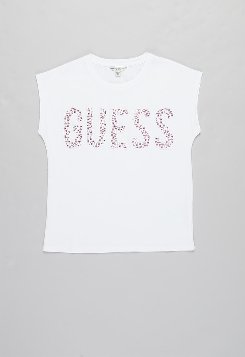 GUESS - Girls applique tee - white
