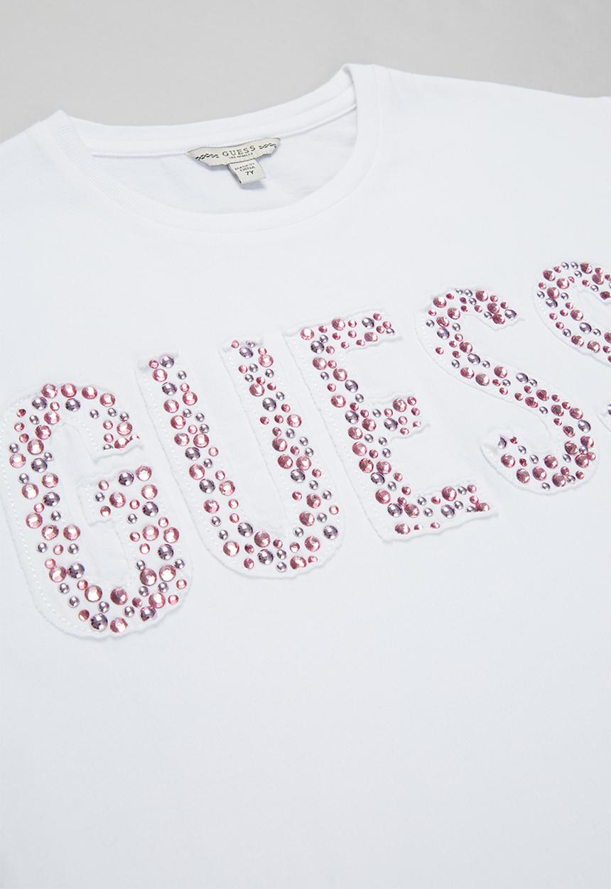 GUESS - Girls applique tee - white