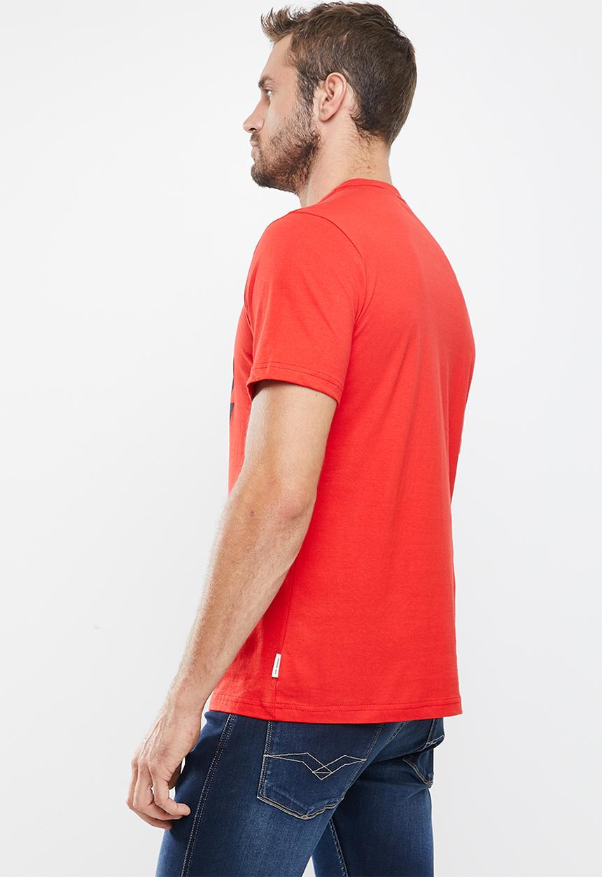 Ben Sherman - 1/4 target tee - red