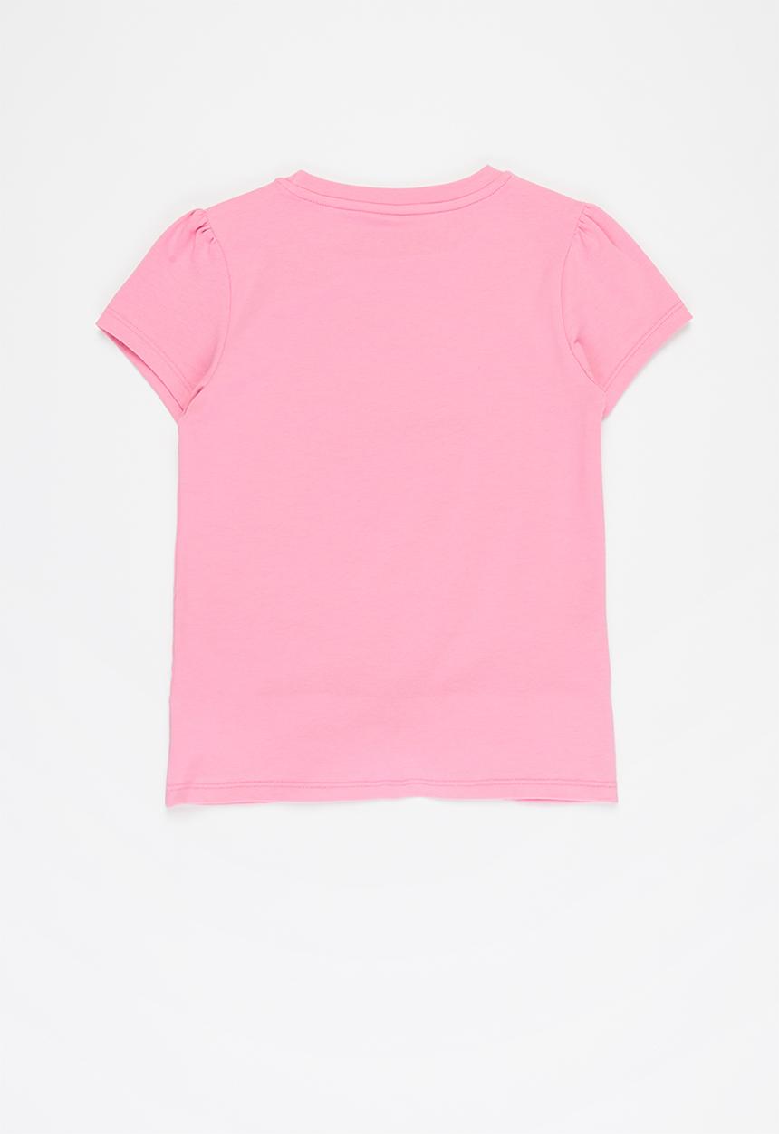 GUESS - Girls heart headphone tee - pink 