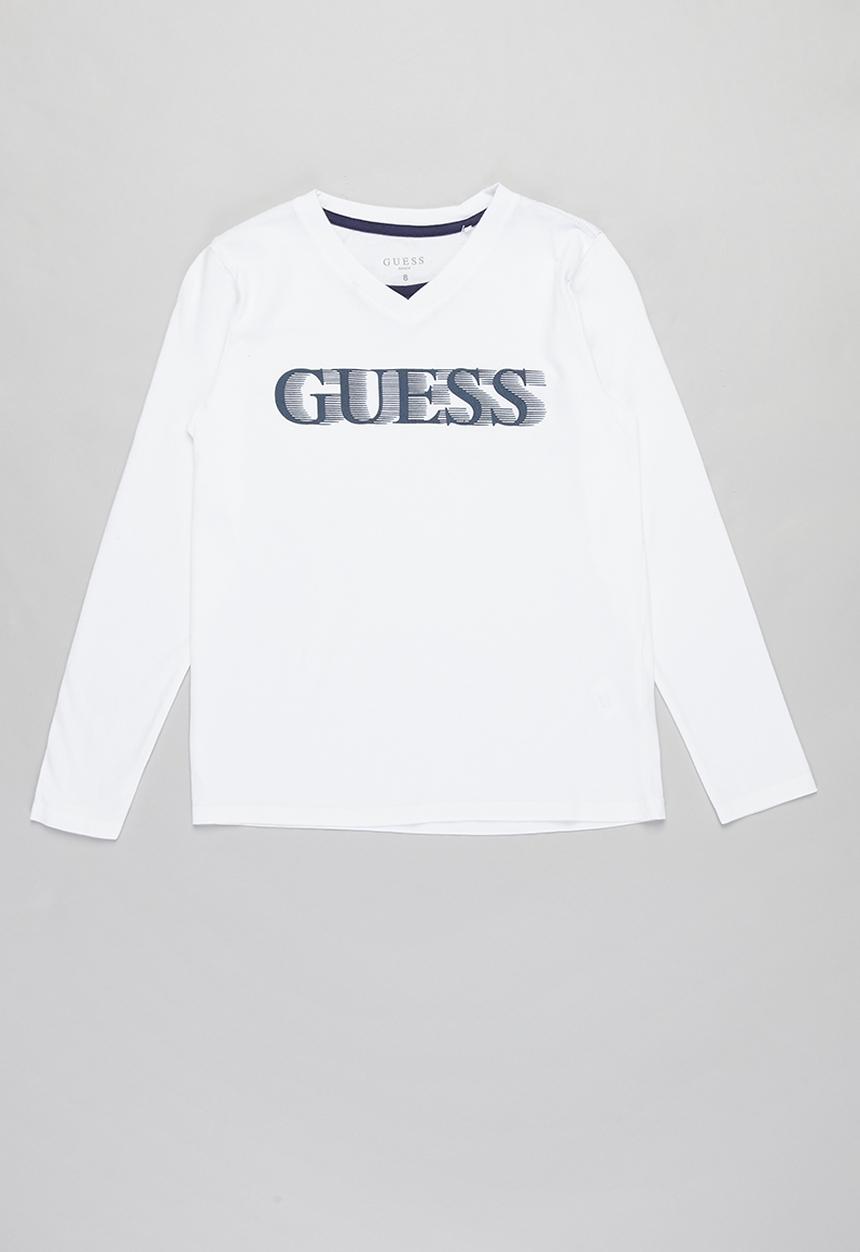 GUESS - Boys peepout tee - white