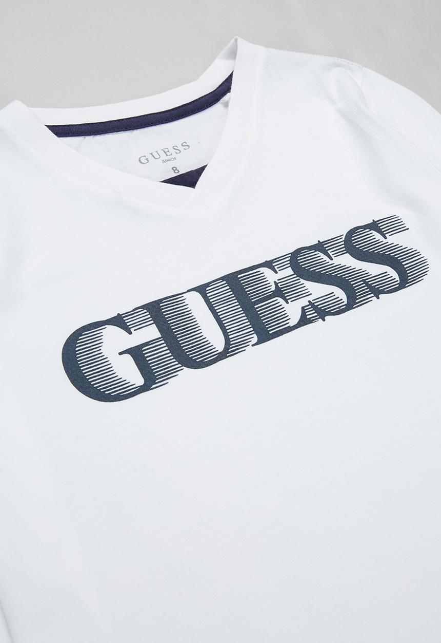 GUESS - Boys peepout tee - white