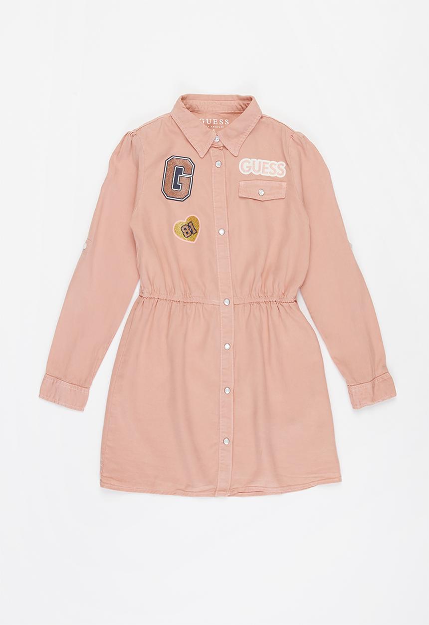 GUESS - Girls lycon adjustable dress - pink