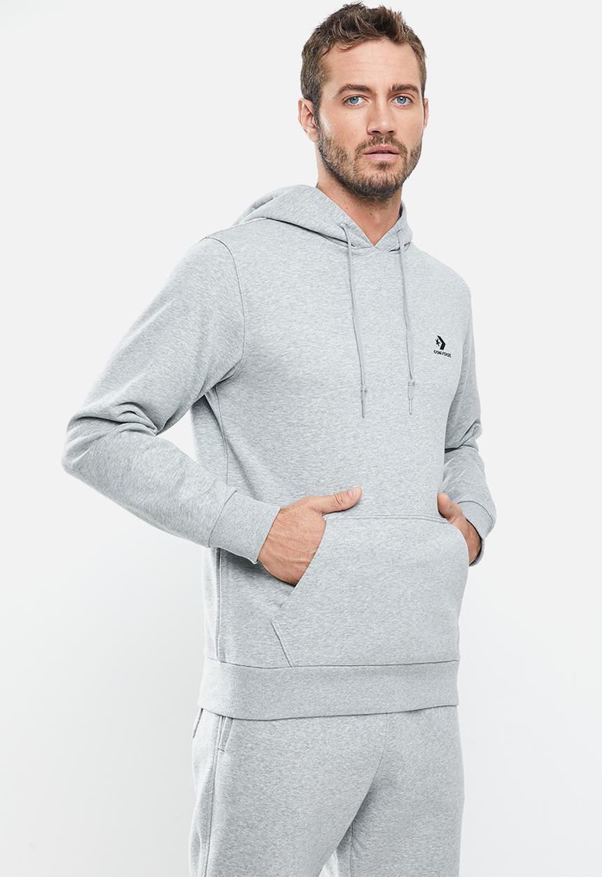 Converse - Star chevron french terry pullover hoodie - grey