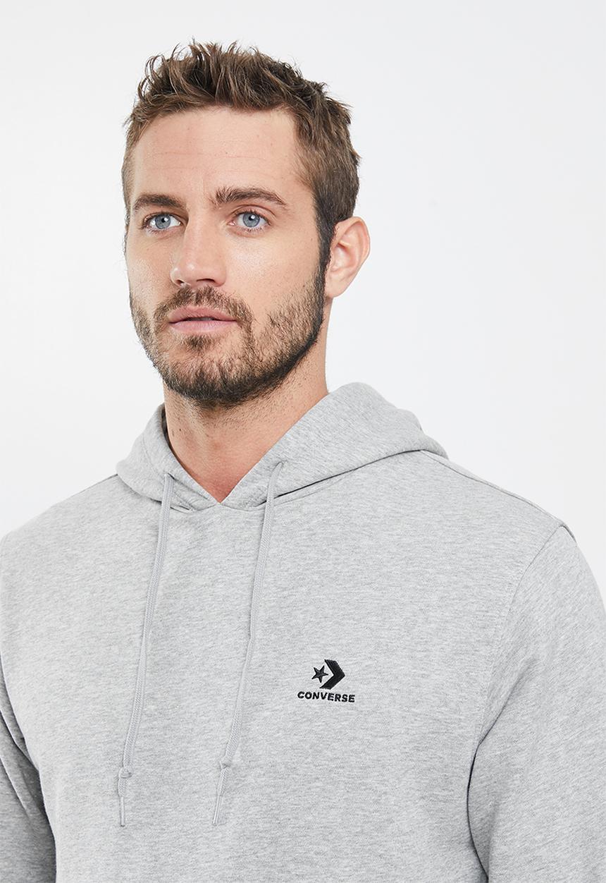 Converse - Star chevron french terry pullover hoodie - grey