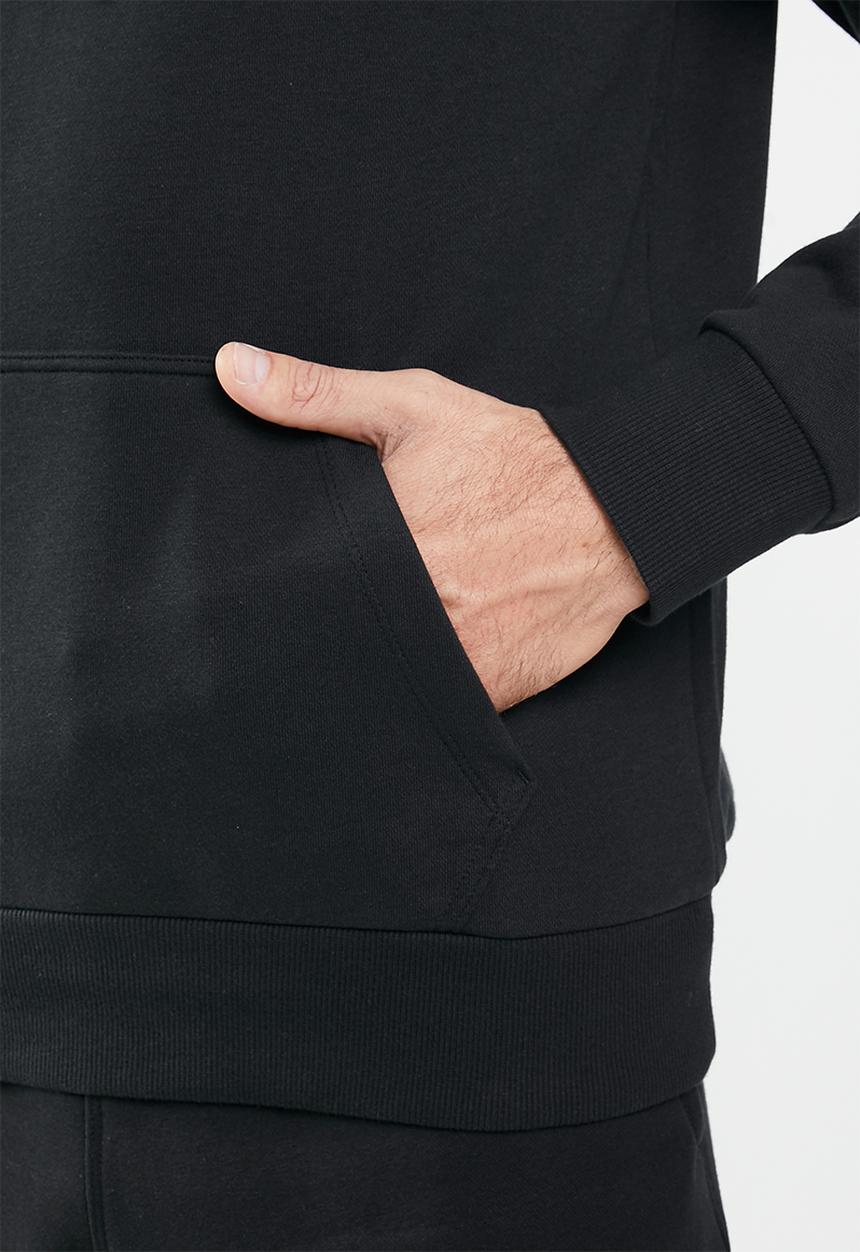 Converse - Star chevron french terry pullover hoodie - black