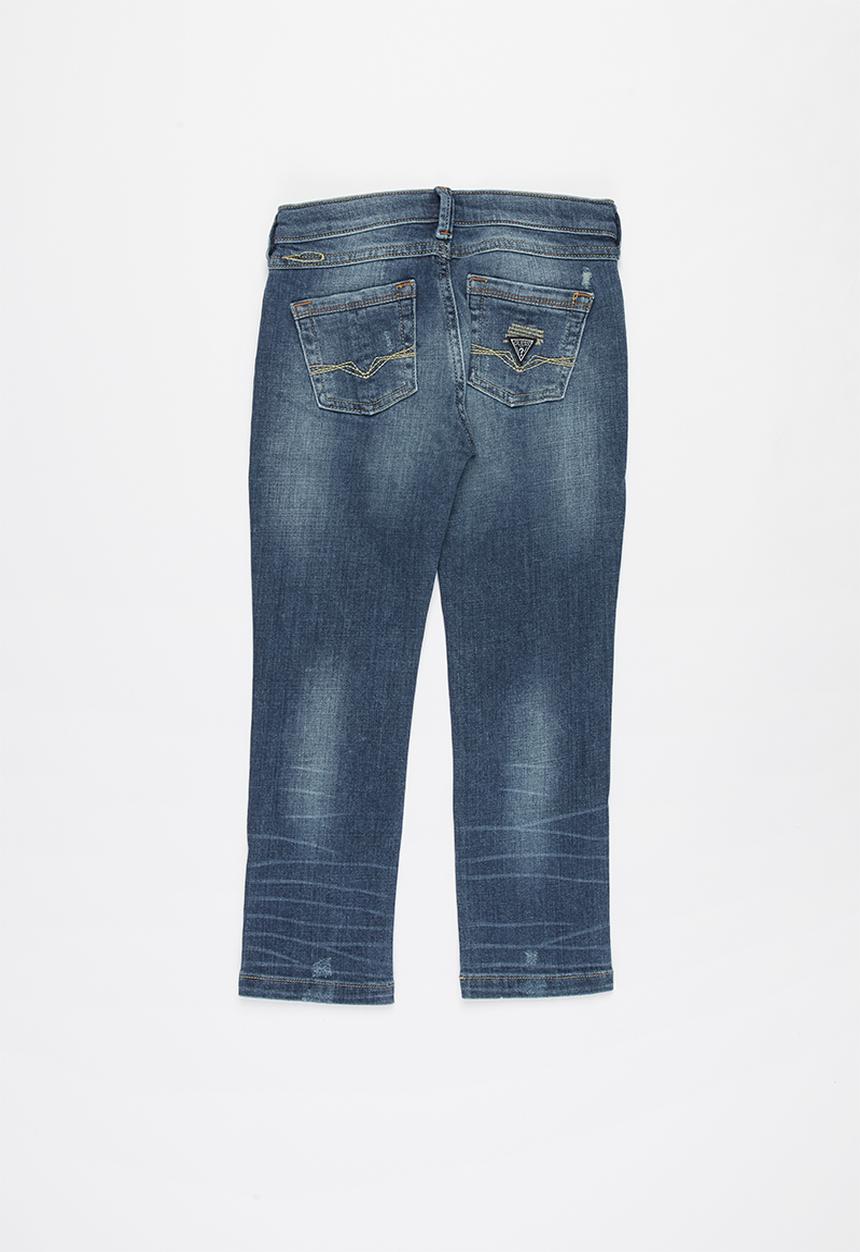 GUESS - Boys sand wash fashion skinny - indigo