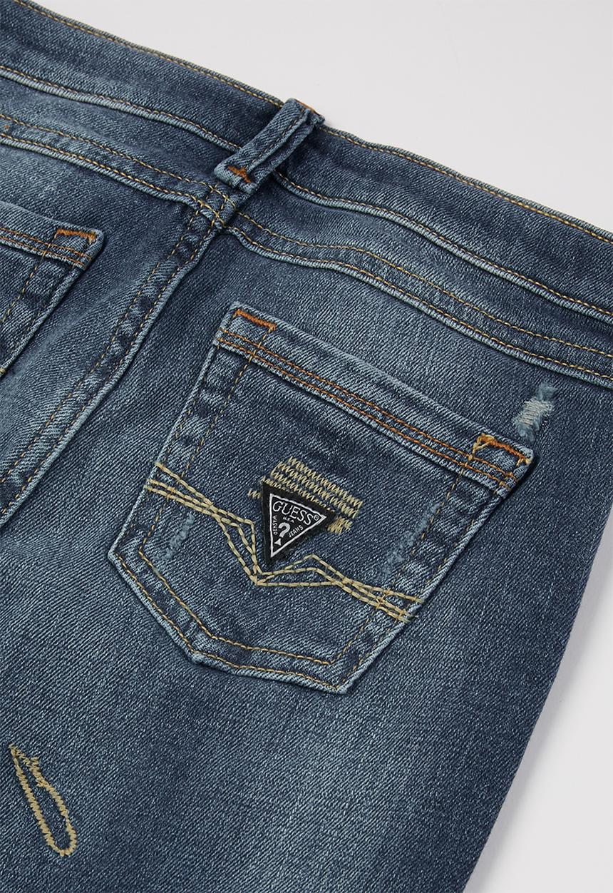GUESS - Boys sand wash fashion skinny - indigo