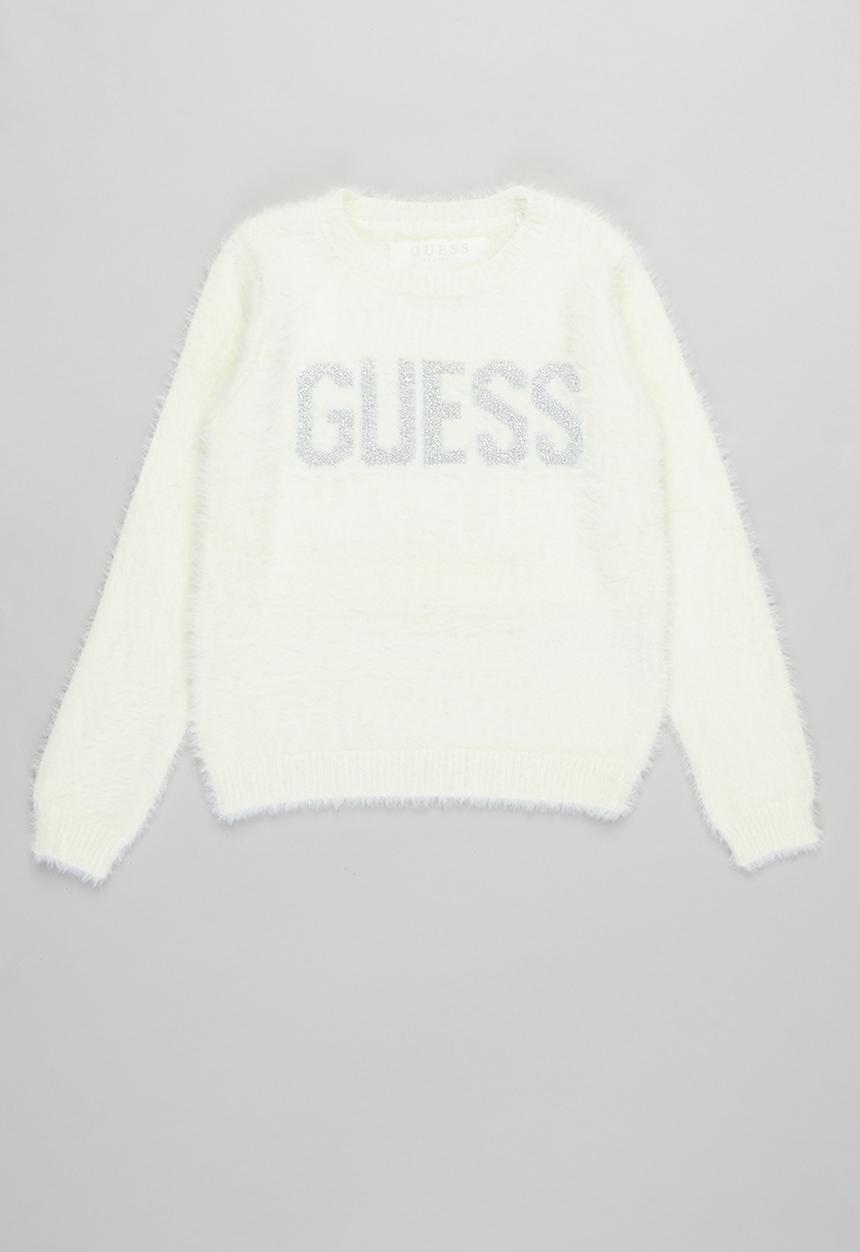 GUESS - Girls guess branded sweater - white