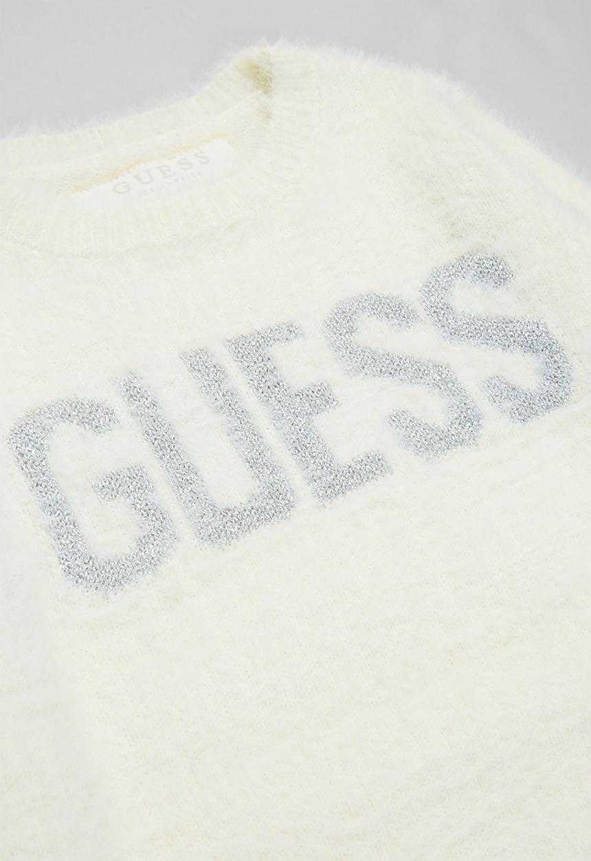 GUESS - Girls guess branded sweater - white