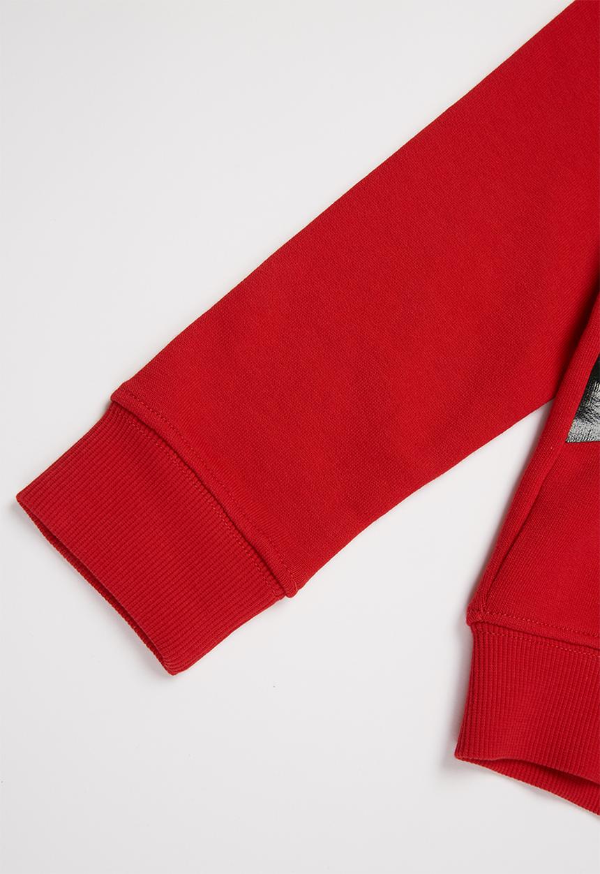 GUESS - Boys active hooded top - red
