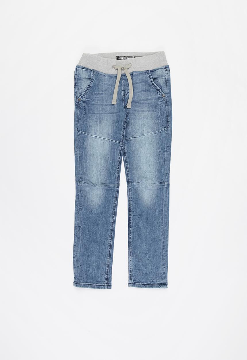 GUESS - Boys stretch denim slim pants - blue