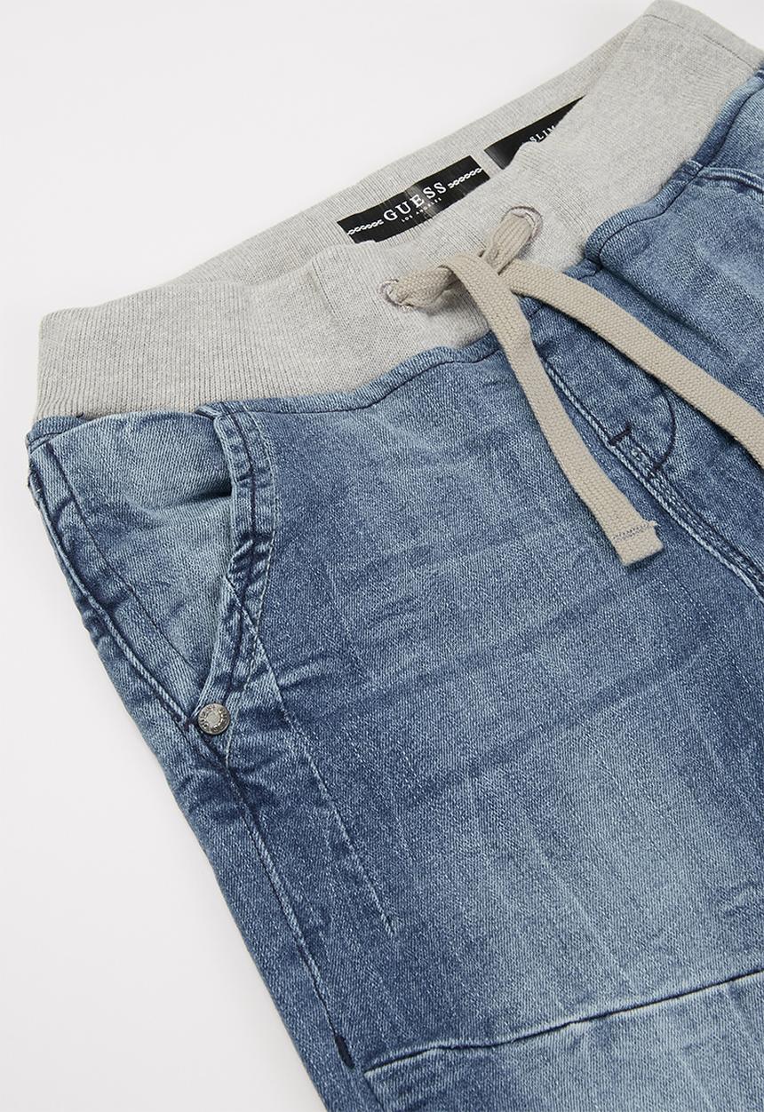 GUESS - Boys stretch denim slim pants - blue