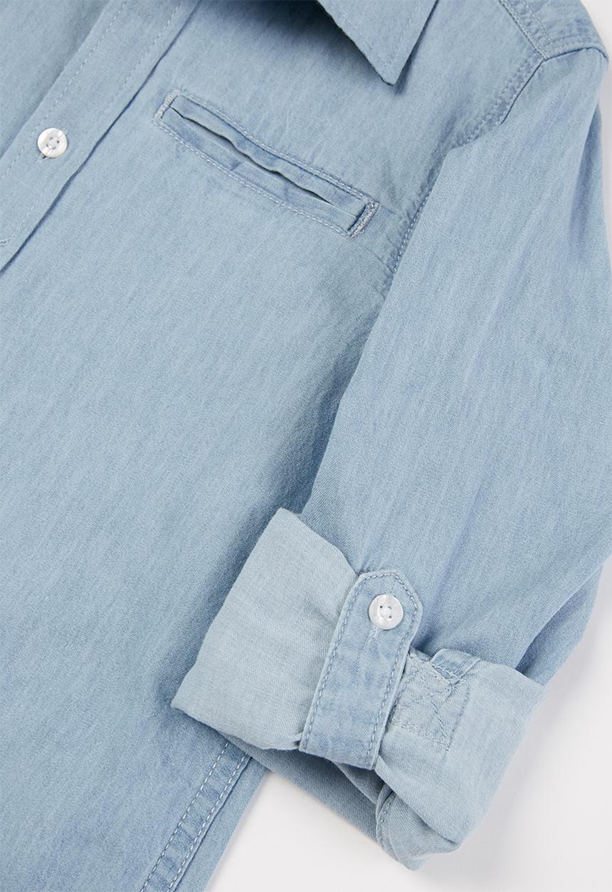 GUESS - Boys light denim adjustable shirt - blue