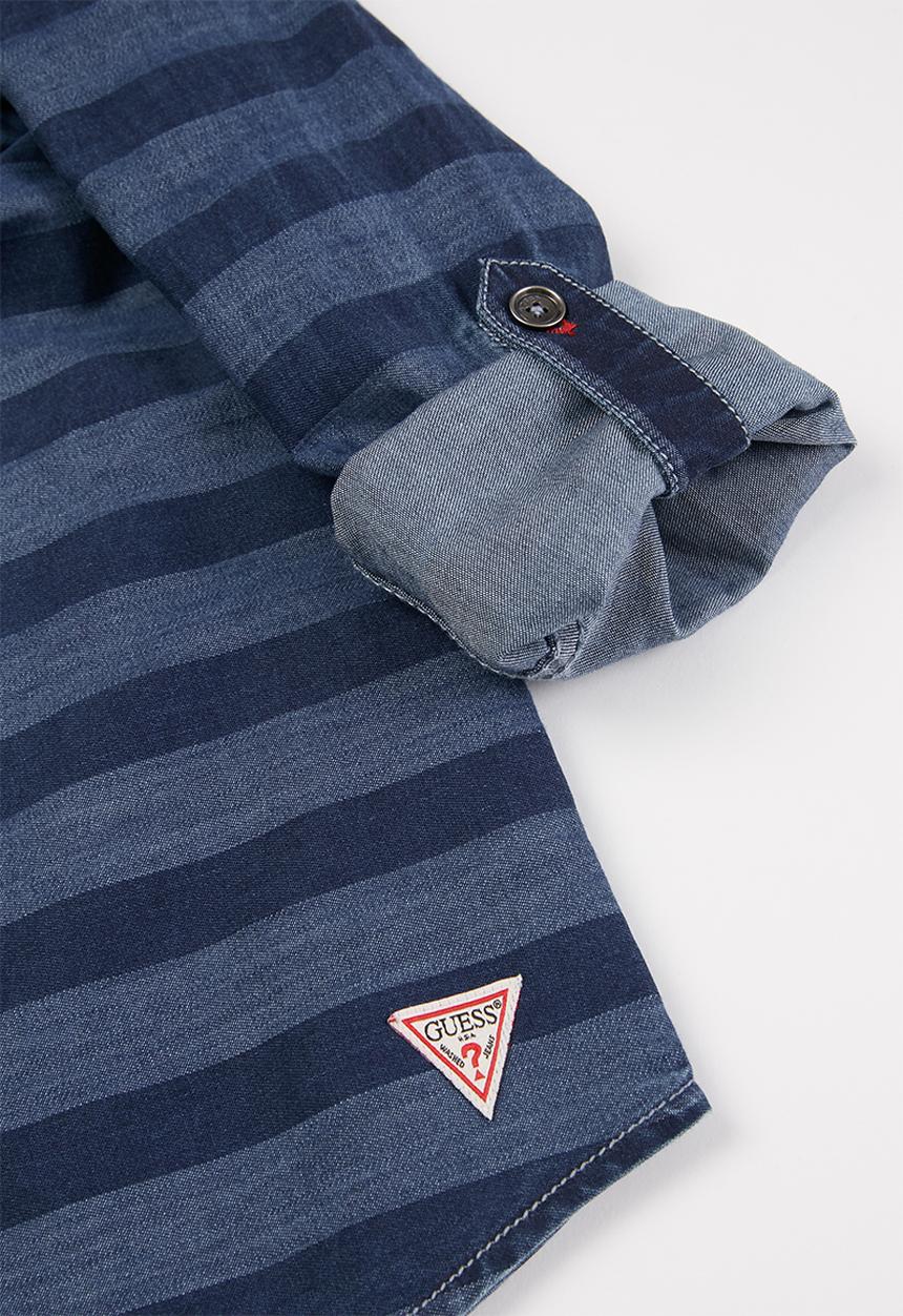 GUESS - Boys adjustable printed shirt - indigo