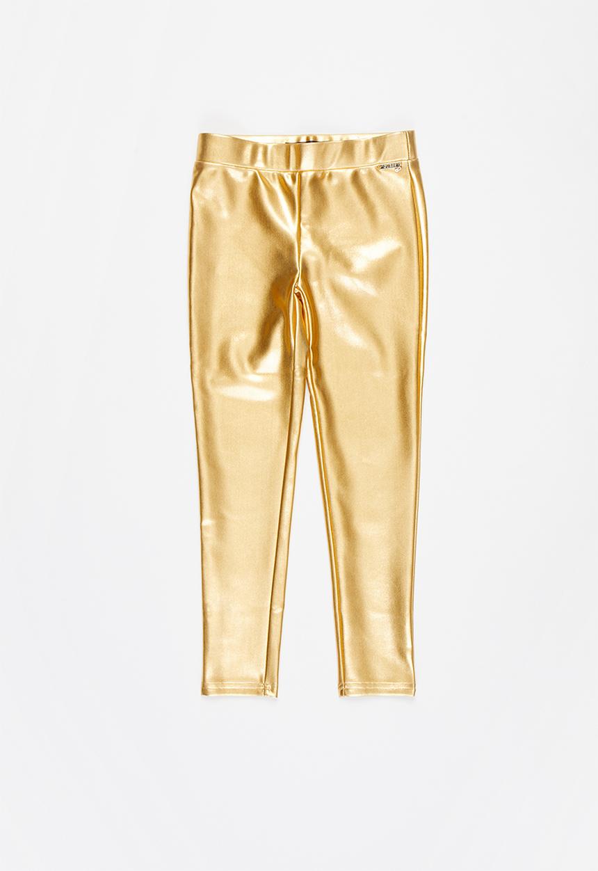 GUESS - Girls coated jersey legging - gold