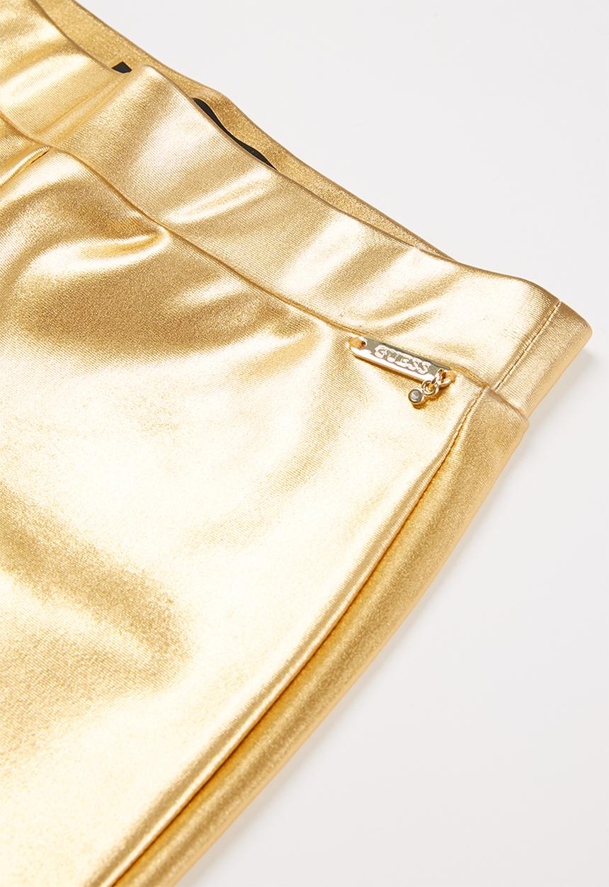 GUESS - Girls coated jersey legging - gold