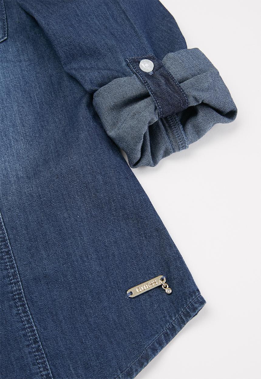 GUESS - Girls adjustable denim shirt - blue