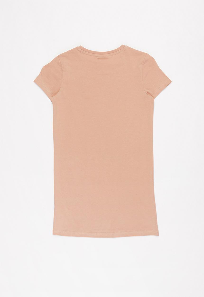 FILA - Mono deckle T-shirt dress - pink