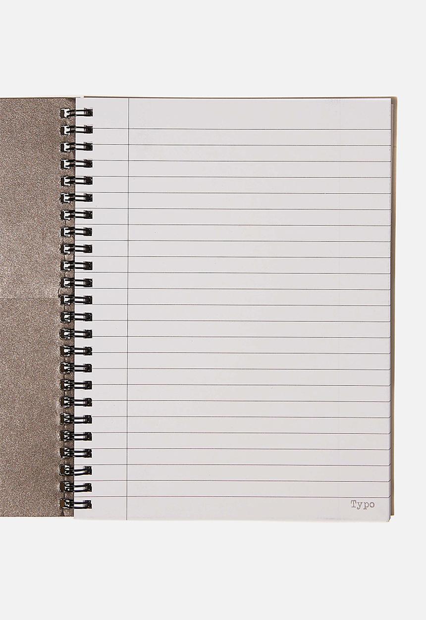 Typo - A5 spinout notebook recycled - brown 