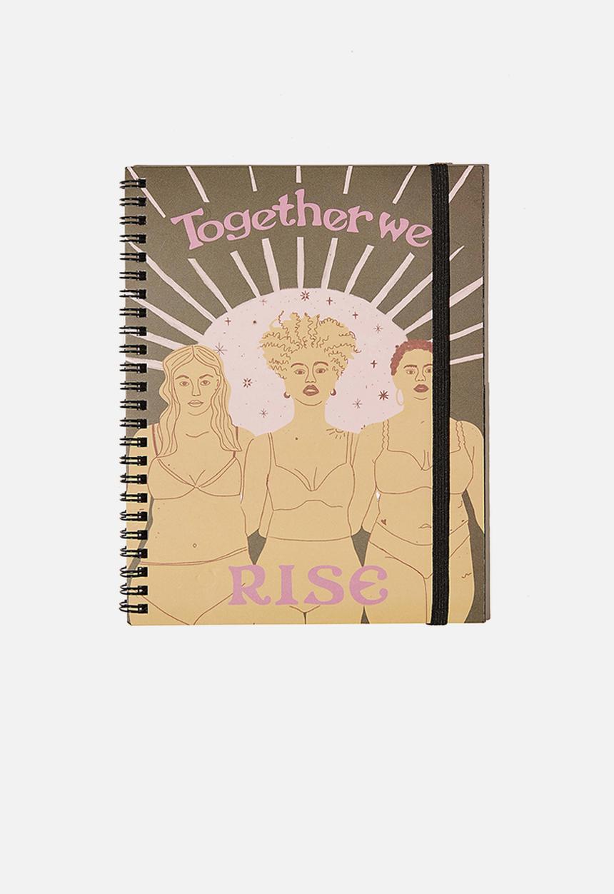 Typo - A5 spinout notebook recycled - brown 