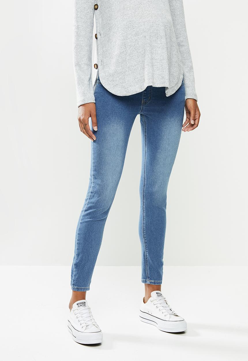 Cotton On - Maternity super stretch jean (over belly) - blue