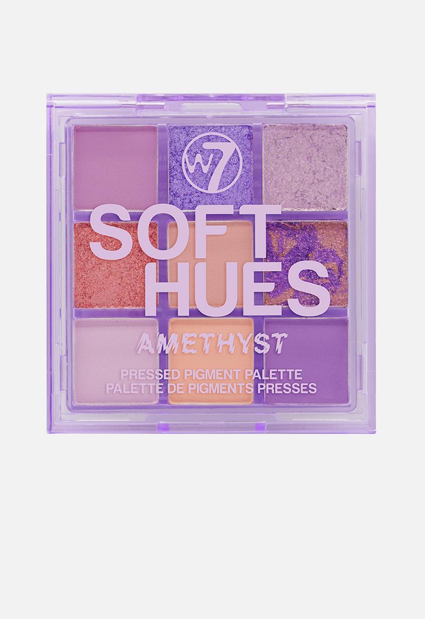 W7 Cosmetics - Soft Hues Pressed Pigment Palette - Amethyst