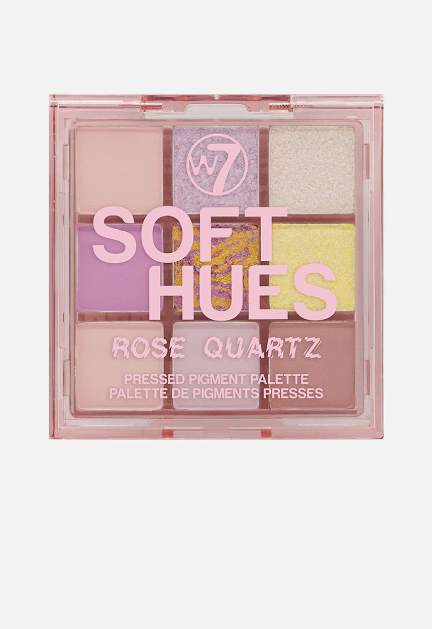 W7 Cosmetics - Soft Hues Pressed Pigment Palette - Rose Quartz