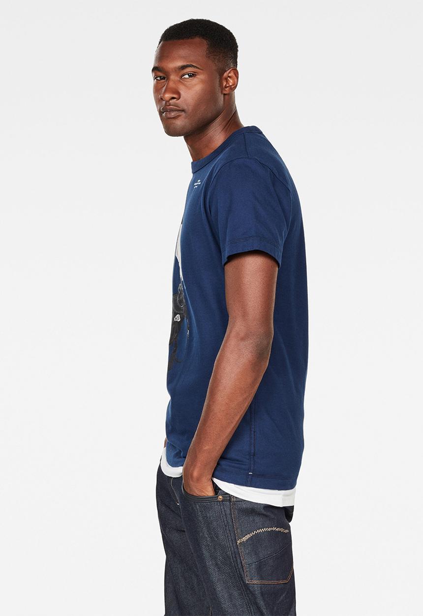 G-STAR - 30yr r t short sleeve - blue