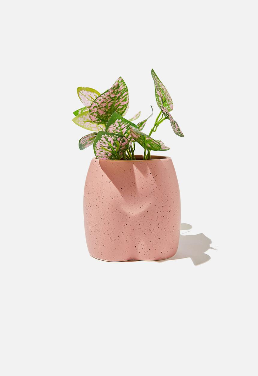 Typo - Midi shaped planter - neutral