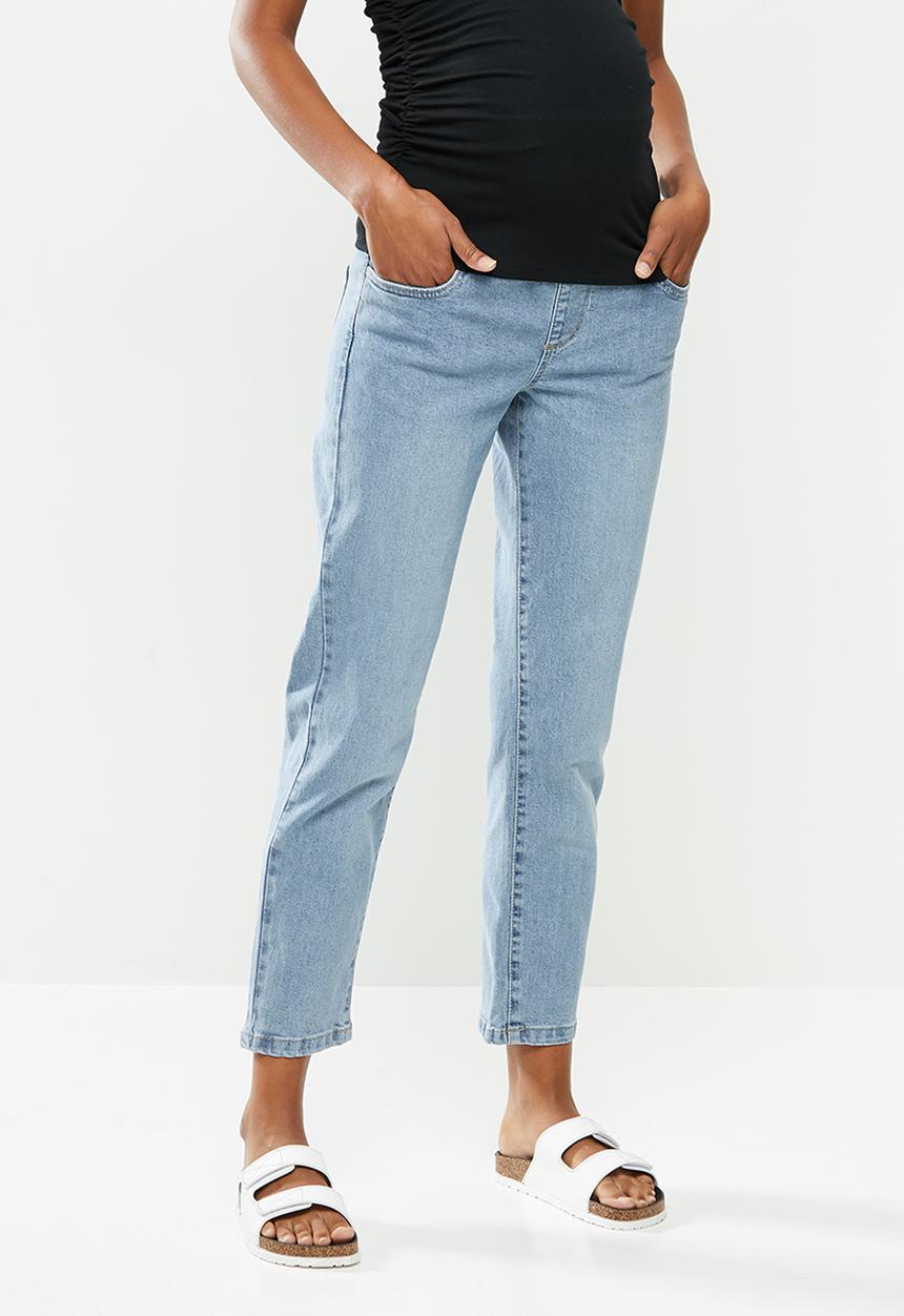 Cotton On - Maternity stretch mom jean (over belly) - blue