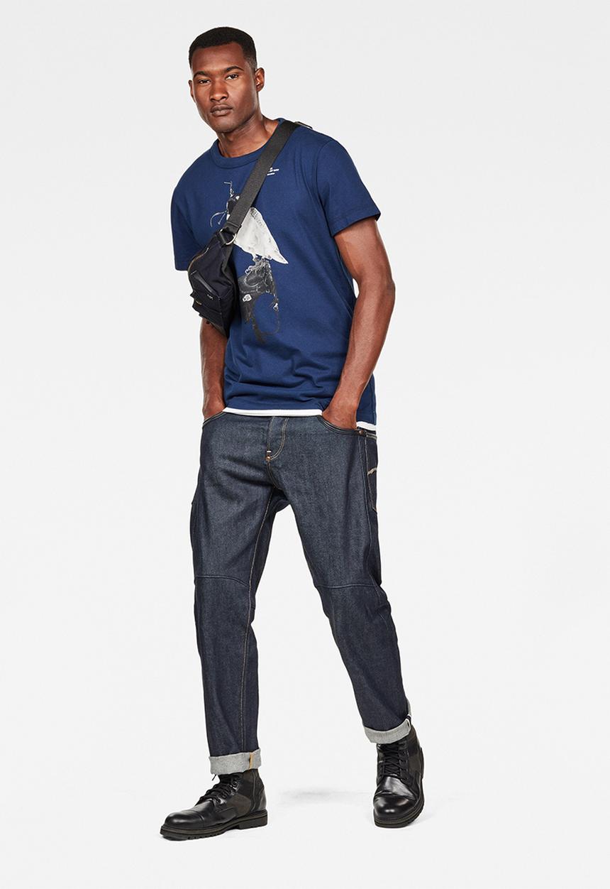 G-STAR - 30yr r t short sleeve - blue