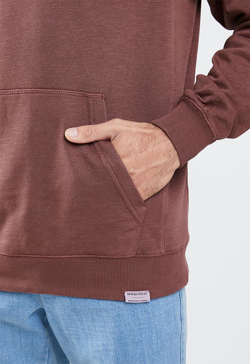 Cotton On - Pigment dyed oversized pullover - aged wine