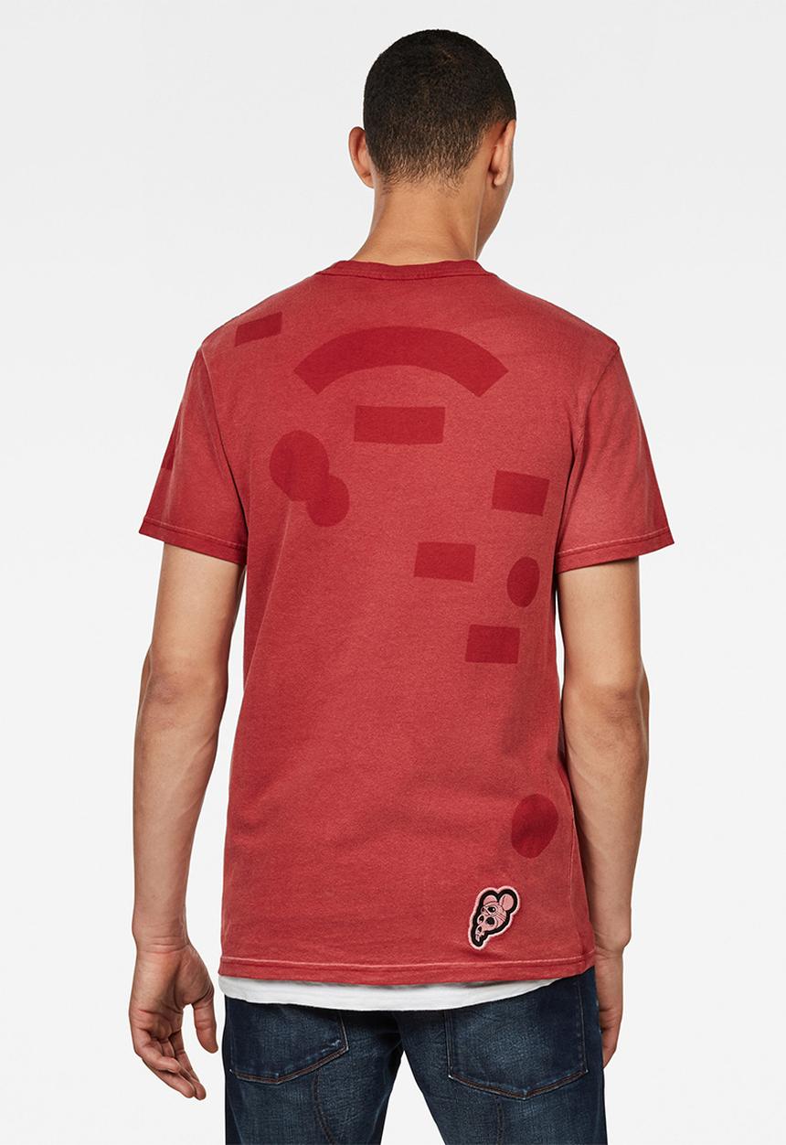 G-STAR - Cny graphic r t short sleeve  - red