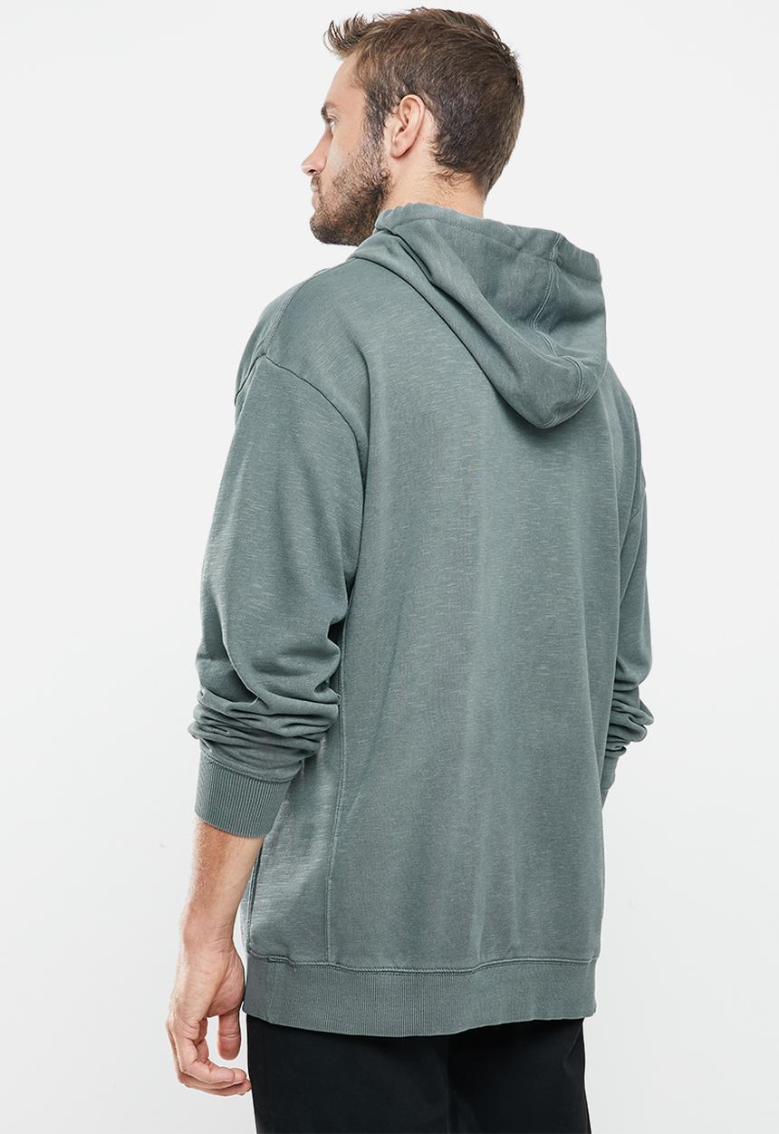 Cotton On - Pigment dyed oversized pullover - slate stone