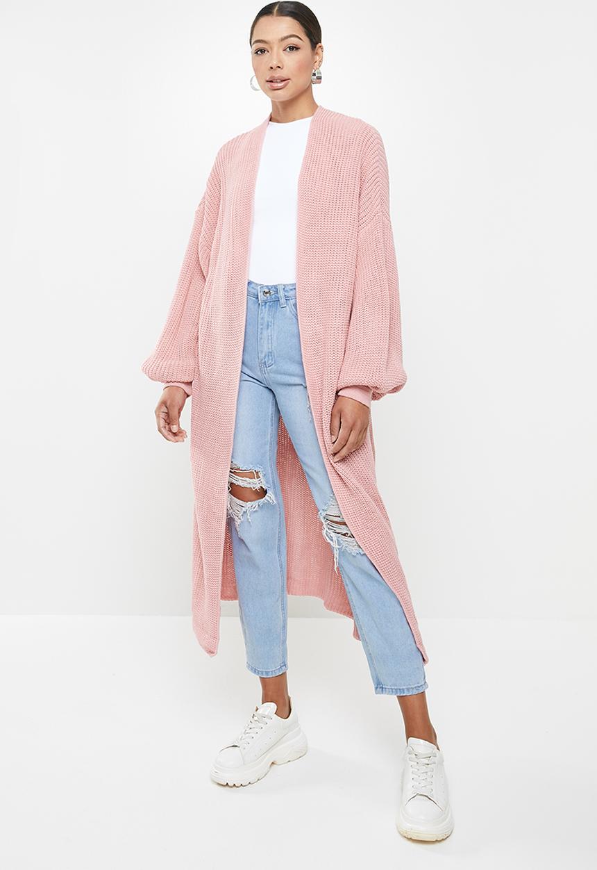 Missguided - Maxi batwing cardigan - pink